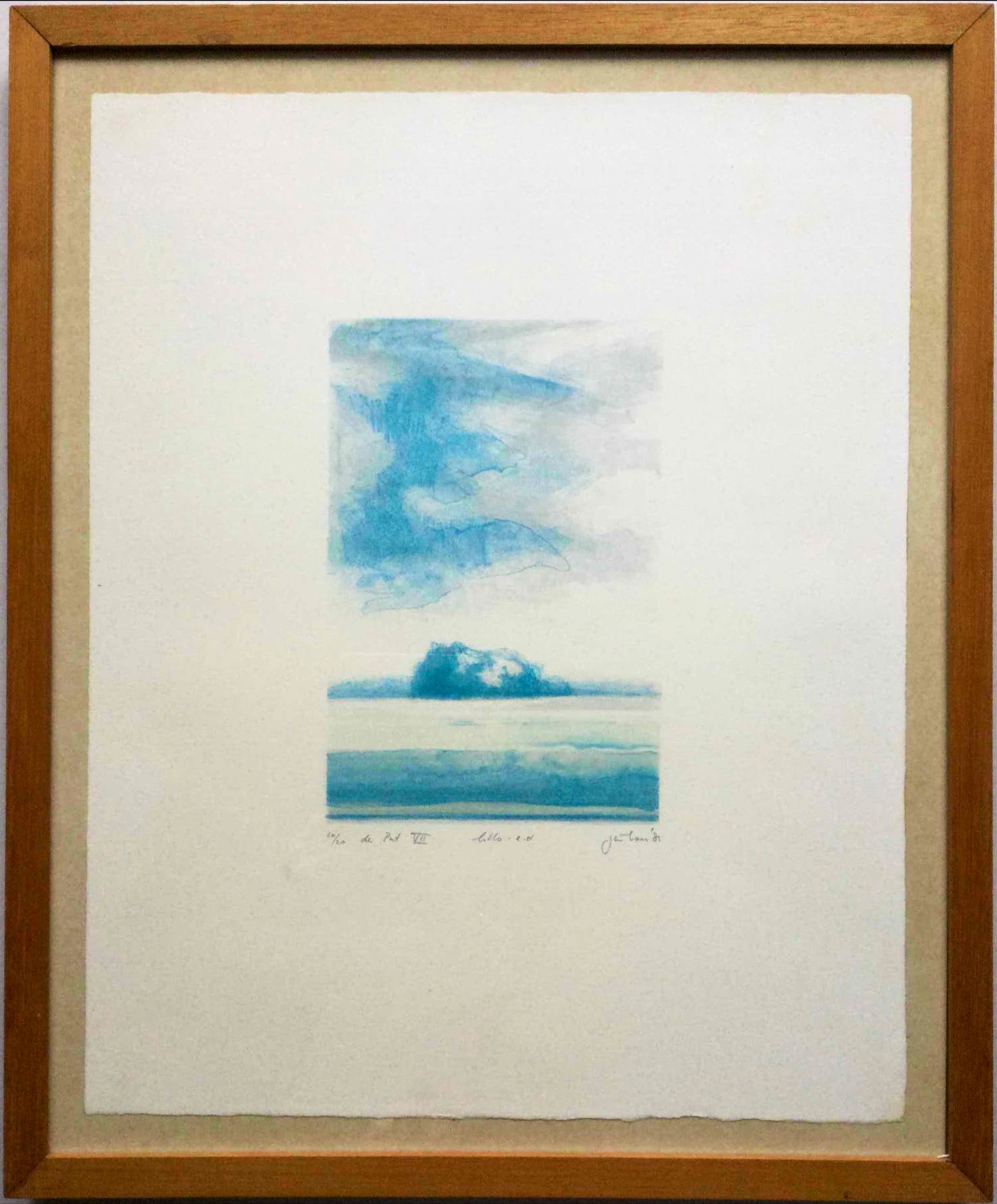 Jan Baas - "de Put VII" | litho (eigen druk) - ingelijst verkocht voor € 65!