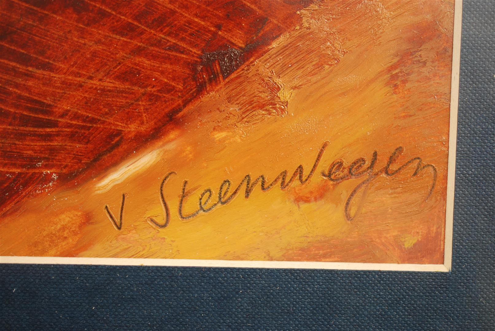 Gust Van Steenwegen - OLIE "VAAS MET BLOEMEN" kopen? Bied vanaf 95!