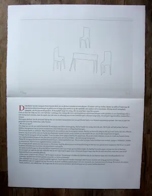 Klaas Gubbels - zeefdruk + tekstblad - 1981 kopen? Bied vanaf 95!