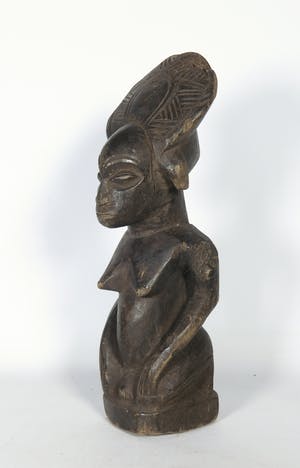 Chokwe - Houten voorouderbeeld met koninklijk kapsel kopen? Bied vanaf 1!