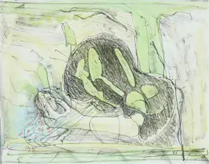 Co Westerik - Ingelijste kleurenlitho: "Am Waldrand" - 1995 (nette lijst!) kopen? Bied vanaf 225!