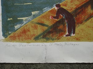 Werner Laves - AN DER STADTMAUER SAINT MALO BRETAGNE 1958 kopen? Bied vanaf 100!