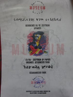 Herman Brood - Elvis - Handgesigneerde zeefdruk - Met certificaat kopen? Bied vanaf 210!