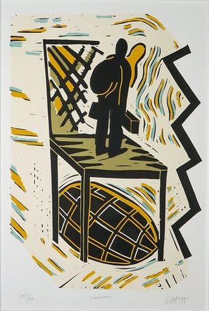 Hans Wap - Zeefdruk, Chairman kopen? Bied vanaf 1!