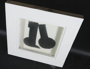 Rene Klarenbeek - Monotype, Twee zwarte vormen kopen? Bied vanaf 1!