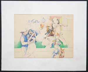 Eric Dordregter - Potloodtekening, Deze pleisters plakken niet aan de wond kopen? Bied vanaf 1!