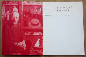 Herman Berserik - Gesigneerd boekje + gesigneerde brief: Gemeentemuseum Arnhem - 1967 kopen? Bied vanaf 45!