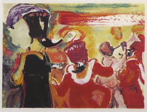 Luis Filcer - Zeefdruk, Carnaval ll - Ingelijst kopen? Bied vanaf 1!