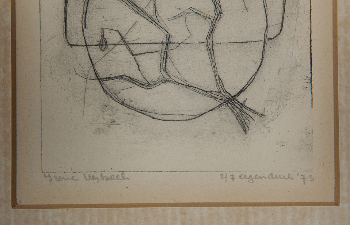 Irene Verbeek - Ets - Gesigneerd l.o. - Fruit Fuinical - Oplage 2/7 - BKR Groningen - 1973 kopen? Bied vanaf 15!