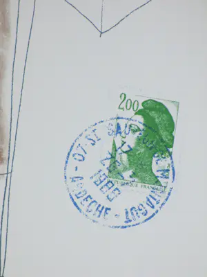 Klaas Gubbels - Koffie in de Ardêche - Zeefdruk kopen? Bied vanaf 250!