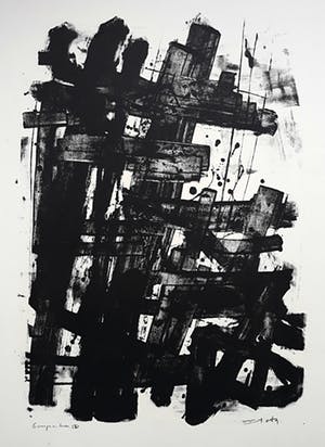 Wim Motz - Compositie IV, litho kopen? Bied vanaf 45!