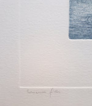 Eduard Flor - Ster en dubbelplaneet (of zoiets), aquatint ets kopen? Bied vanaf 50!