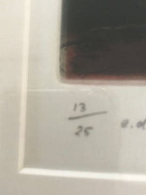 Niet of onleesbaar gesigneerd - Donker vlak met raam en tralies kopen? Bied vanaf 10!