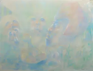 Geer Huybers - Pasteltekening, Verschil - Ingelijst kopen? Bied vanaf 1!