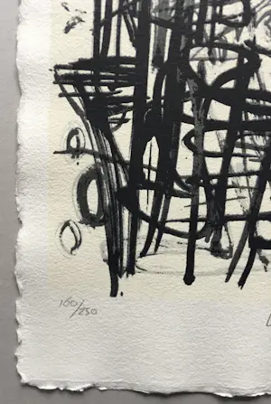 Corneille - abstracte zeefdruk - 1991. kopen? Bied vanaf 175!