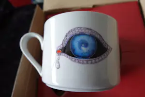 Salvador Dali - La Vanguardia - Koffieservies (6) - Het oog van de tijd - Porselein kopen? Bied vanaf 25!