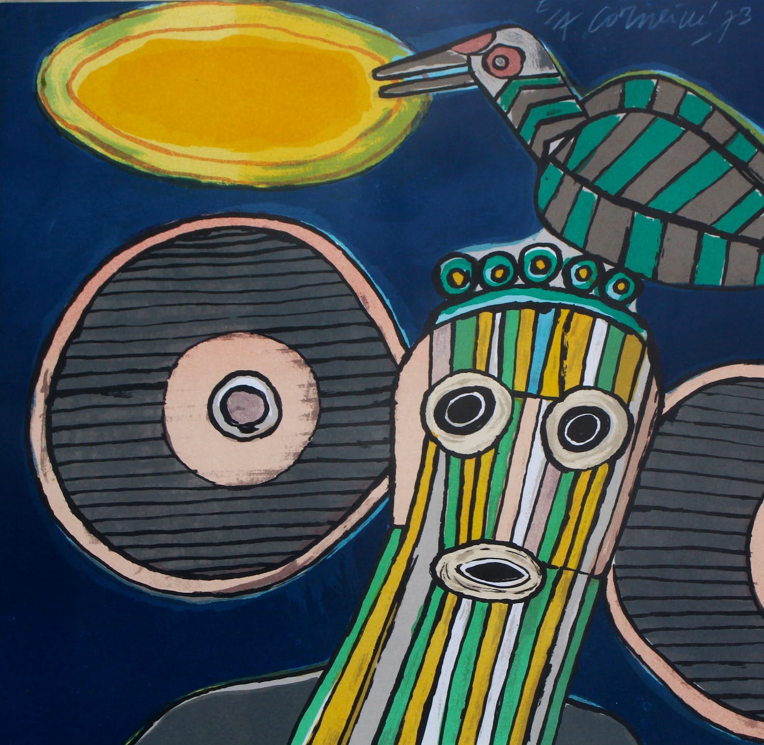 Corneille - Ingelijste litho -1973 kopen? Bied vanaf 299!