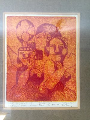 Rene D. Tosari - Figuren - Ets, Ingelijst kopen? Bied vanaf 50!