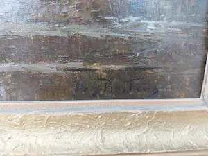 Prosper Bosteels - Kerkje te Vlassenbroek Dendermonde bij de Schelde met platbodem / vlet kopen? Bied vanaf 555!