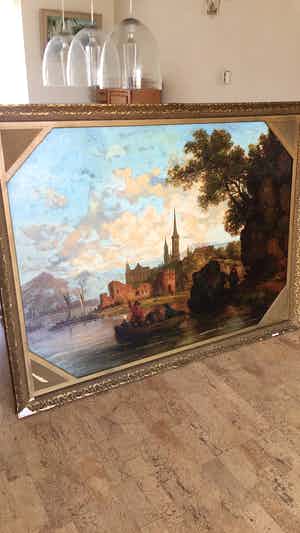 Theodoor Soeterik - Landschaps schilderij verkocht voor € 300!