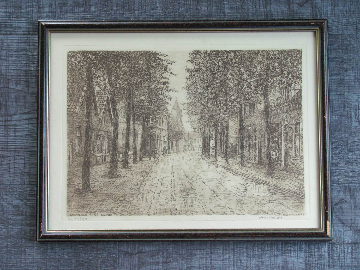 Buy Karel Kok - Kanaalweg Lisse - circa 1910 - ets uit 1983? Bid from 30!