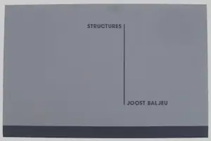 Joost Baljeu - Grote zeefdruk: "Structuur" - 1986 kopen? Bied vanaf 350!