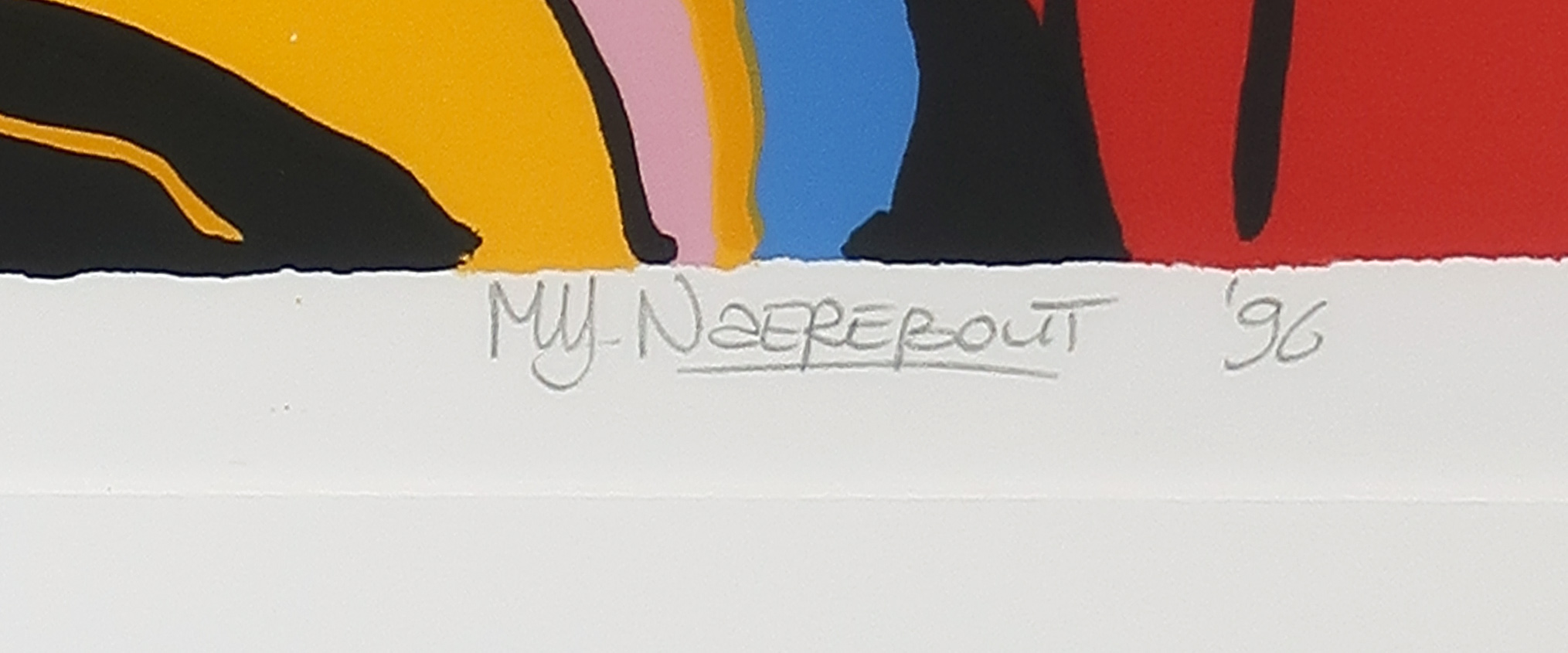 Marianne Naerebout - Zeefdruk, Faces - Ingelijst kopen? Bied vanaf 60!