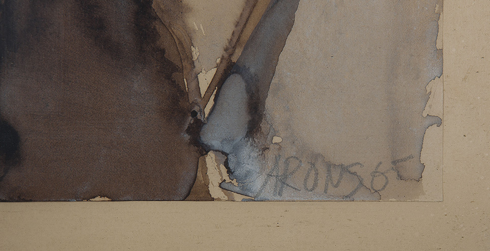 Jan Arons - Verscheiding - Bister, gouache en inkt op papier - gesigneerd r.o- BKR Amsterdam kopen? Bied vanaf 10!