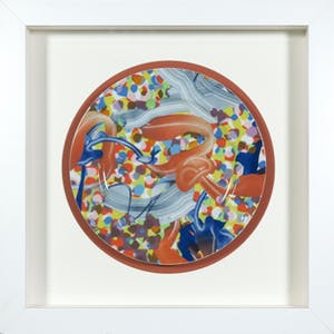 Frank Stella - Porseleinen bord, Princess of Wales Theater, voor Rosenthal Studio Line - Ingelijst kopen? Bied vanaf 150!