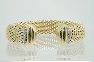 65 - Forse 18 Krt gouden armband - fantasie schakel - ZGAN - met onedele kern kopen? Bied vanaf 1160!