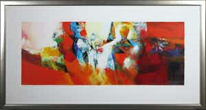 Peter Meijer - Zeefdruk, Ontmoeting met Annucia - Ingelijst (Groot) verkocht voor € 50!