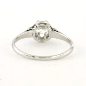 14k wit gouden solitair ring met briljant geslepen diamant tot. 0.45ct kopen? Bied vanaf 410!