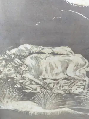 Kuswadji Kawindrosusanto - Batik tulis op doek kopen? Bied vanaf 150!
