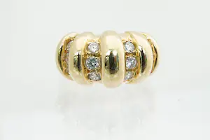 41 - 18 karaat geel gouden diamanten ring gezet met ca 0.90 crt briljant kaufen? Bieten Sie von 750!