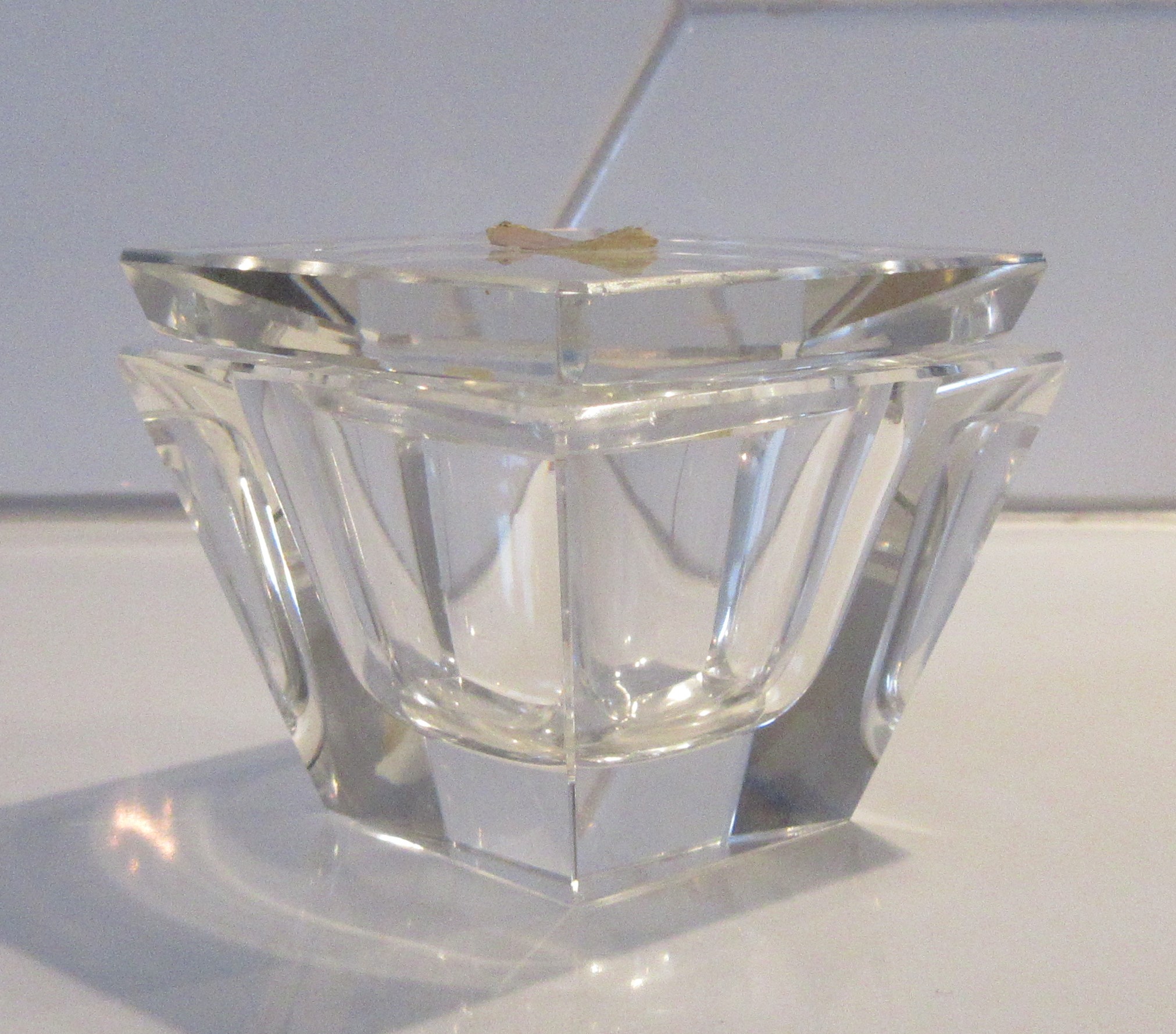 Posselt Kristal - Kristrallen inktpot met deksel verkocht voor € 10!