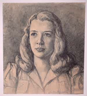 Jo Kruyder-Bouman - (=vrouw van Herman Kruyder) - - - Portret jongedame - - - verkocht voor € 45!