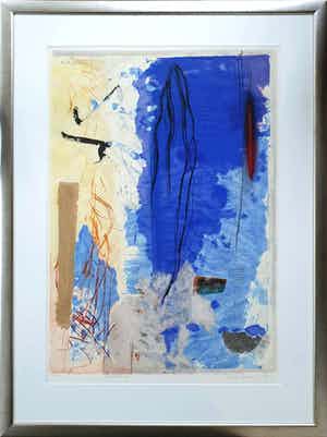 Peter Schenk - 'Compositie I' (1999) - ingelijst (Zeer groot) verkocht voor € 155!