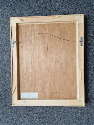 Niet of onleesbaar gesigneerd - Uit KLM collectie - gemengde techn Collage - bamboe/inkt/zilververf - gesigneerd kopen? Bied vanaf 1!