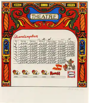 Hanne Darboven - Theatre (1985) verkocht voor € 280!