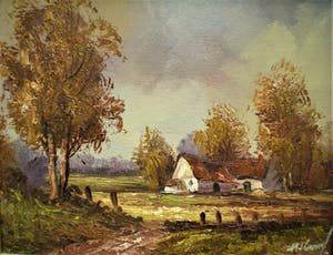 Henner Knauf - Landschap met boerderij kopen? Bied vanaf 20!