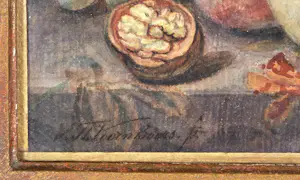 Sebastiaan Theodorus Voorn Boers - Stilleven met fruit - Aquarel - 23x30 cm kopen? Bied vanaf 220!