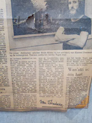 Huub Milder - Stilleven met bloemenvaas en fruitschaal kopen? Bied vanaf 25!