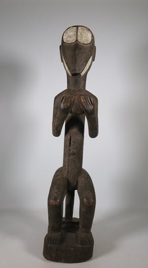 Baule - Hout, Zittend aapfiguur kopen? Bied vanaf 1!