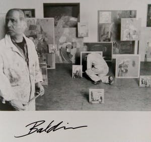 Ahmad Baldin - Zonder titel - AQUAREL compleet met GESIGNEERD boek. kopen? Bied vanaf 40!