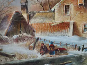 Hans Habraken - Winterlandschap kopen? Bied vanaf 395!