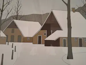 Klaas Bernink - Winterlandschap met Twentse boerderij kaufen? Bieten Sie von 300!