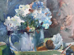 Anneke Kimmel-van der Made - Stilleven met bloemen kopen? Bied vanaf 210!