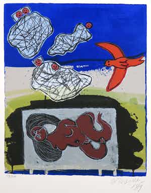 Corneille - Zeefdruk, Six rêves peints verkocht voor € 1!