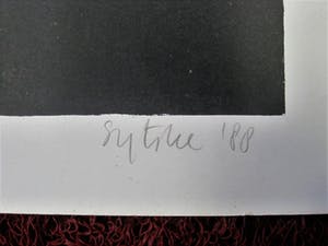 Sytske Feitsma - Grote gesigneerde Zeefdruk "Abstracte compositie" oplage 30/50 kopen? Bied vanaf 10!