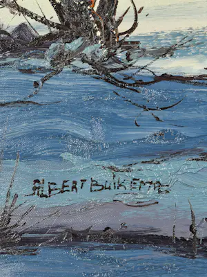 Albert Buikema - Winterse Alpenweide kopen? Bied vanaf 200!